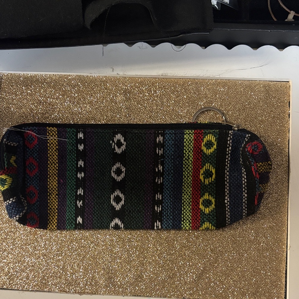 Colorful Striped Pencil Case